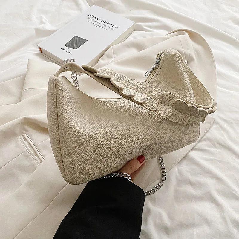 Solid Pattern Women Shoulder Bags for Girls Handbags Small Flap Bag