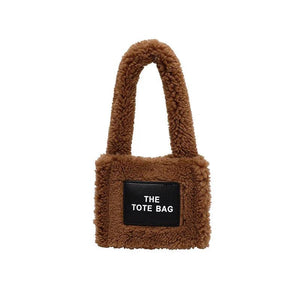 Plush Bag Winter One Shoulder Crossbody Bag Chain Portable Tote Bags