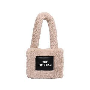Plush Bag Winter One Shoulder Crossbody Bag Chain Portable Tote Bags