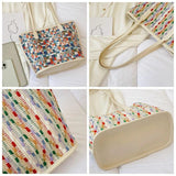 Retro Women Bag High Female Vintage Shoulder Bags Plaid Printing Handbag