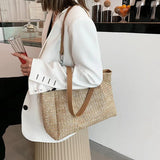 Summer Beach Straw Shoulder Bags for Women Large Capacity Woman Handbags