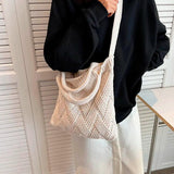 Summer Cotton Crossbody Bag Small Flap Handbag