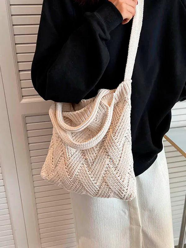 Summer Cotton Crossbody Bag Small Flap Handbag
