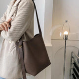 Large Capacity Bucket Handbags Shoulder Bags for Women Female Shopper Bag