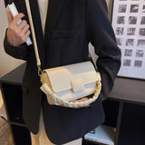 Women's Flap Handbag Crossbody Shopper Bag for Shopping