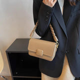 Women's Flap Handbag Crossbody Shopper Bag for Shopping