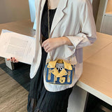 Funny Jacket Crossbody Bags for Women Canvas Chains Handbags