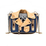 Funny Jacket Crossbody Bags for Women Canvas Chains Handbags
