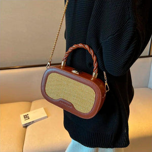 Summer Beach Straw Shoulder Bags for Women High Crossbody Women's Bag Small