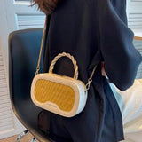 Summer Beach Straw Shoulder Bags for Women High Crossbody Women's Bag Small