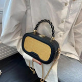 Summer Beach Straw Shoulder Bags for Women High Crossbody Women's Bag Small