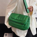 Vintage Leather Crossbody Bags For Women Spring Shoulder Handbags