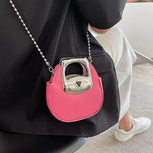 Snake Leather Chain Shoulder Flap Purse for Women