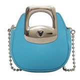 Snake Leather Chain Shoulder Flap Purse for Women