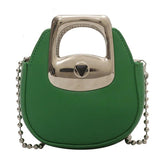 Snake Leather Chain Shoulder Flap Purse for Women