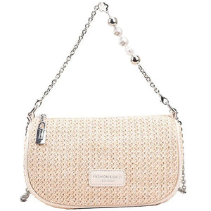 Summer Beach Shoulder Bag for Women Crossbody Straw Handbag