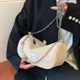 Summer Beach Shoulder Bag for Women Crossbody Straw Handbag