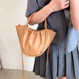 Shoulder Bag for Women Pu Leather Bucket Summer Crossbody Women's Bags