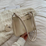 Vintage Soft PU Leather Shoulder Bag Stylish Bucket Crossbody Bag