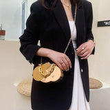 Cloud Shape Bag Silver Handbag and Purse Crossbody Clutches