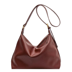 Retro Large Tote Bag, Shoulder Crossbody Zipper Bag