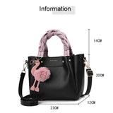 Flamingo Women Shoulder Bag Leather Ladies Crossbody & Tote Bag