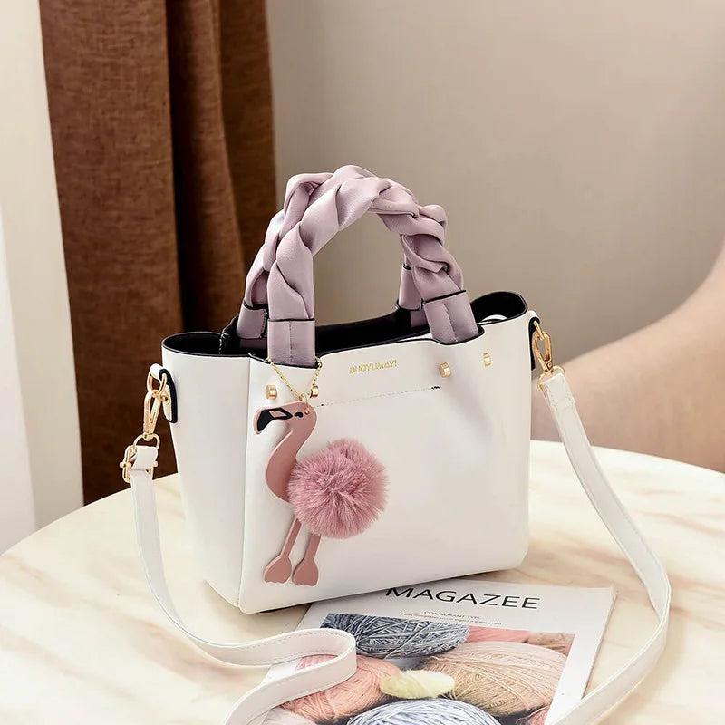 Flamingo Women Shoulder Bag Leather Ladies Crossbody & Tote Bag