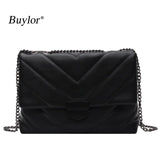 Vintage Embroidery Shoulder Bag Chain Messenger Retro Totes