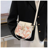 Women's Panda Box Bag PU Leather Shoulder Crossbody Messenger Totes