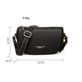 Vintage Leather Saddle Bag for Women