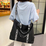 Large Capacity Nylon Tote Bag for Women Crossbody Shopping Mommy Bag