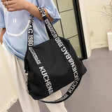 Large Capacity Nylon Tote Bag for Women Crossbody Shopping Mommy Bag