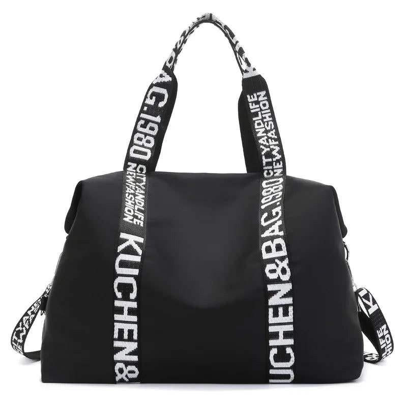 Large Capacity Nylon Tote Bag for Women Crossbody Shopping Mommy Bag