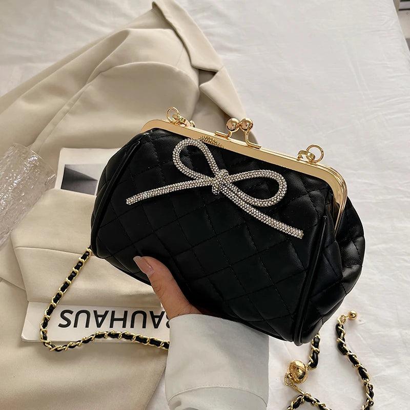 Bow Shell Sweet Tote Shoulder Bag for Women