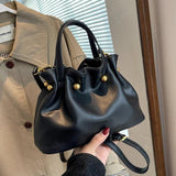 Vintage Woman Bucket Bag TOTE Bags Mini Purse Lady Shoulder Bag