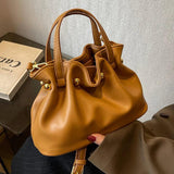 Vintage Woman Bucket Bag TOTE Bags Mini Purse Lady Shoulder Bag