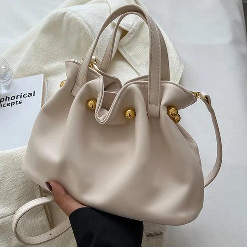 Vintage Woman Bucket Bag TOTE Bags Mini Purse Lady Shoulder Bag