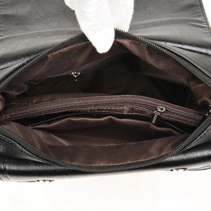 Women Leather Messenger Bag Handbags High Female Vintage Crossbody Bags