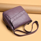 Women Leather Messenger Bag Handbags High Female Vintage Crossbody Bags