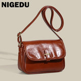Vintage PU Leather Women Crossbody Messenger Bags Ladies Handbags