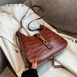 Stone Pattern Crossbody Bags for Women Winter Small Saddle Handbags