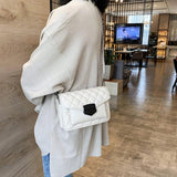 Leather Crossbody Bag Wide Shoulder Strap Messenger Purse
