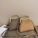 Winter Women Handbags Retro PU Leather Shell Crossbody Bags Totes Shopping Bag