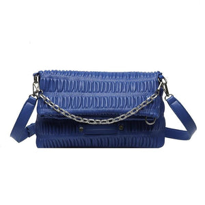 Winter Women Pu Leather Crossbody Bag Chain Shoulder Bag