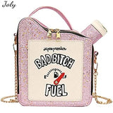 Sequin Crossbody Bag Gasoline Handbag Shoulder Bag for Women