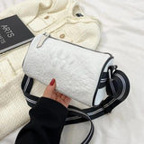 High Capacity Leather Shoulder Bag Classic Crossbody Handbag