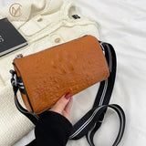 High Capacity Leather Shoulder Bag Classic Crossbody Handbag
