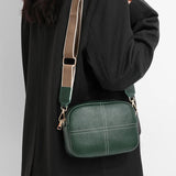 Women's Leather Crossbody Messenger Bag Small Phone Purse