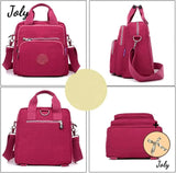 Women's 3-in-1 Shoulder Bag Backpack Nylon Messenger Bag