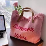 Large Capacity Canvas Tote Bag Women's Shoulder Armpit Bag